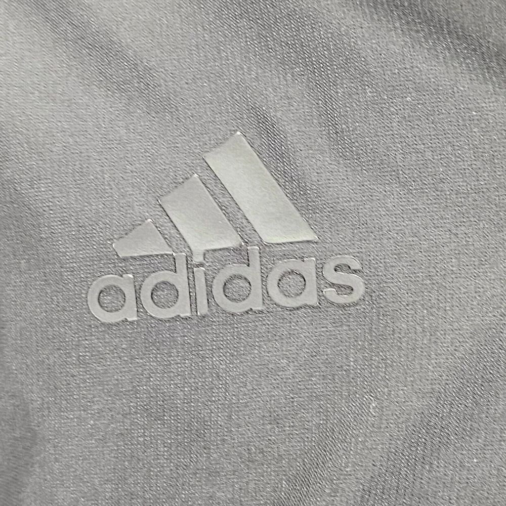 Adidas Black Men's Large‎ Hooded Half Zip Windbreaker Mesh Zip Pouch Running